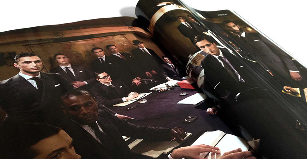 Anderson & Sheppard printed brand materials GQ UK The English Gentleman at the Cabinet War Rooms