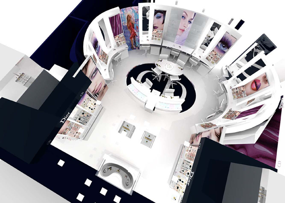 Interior Design for Dior beauty