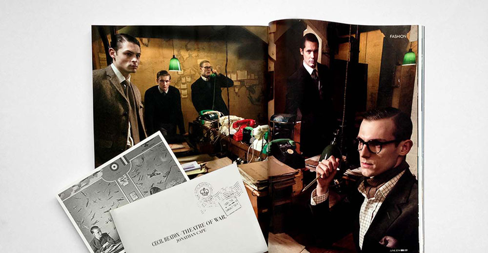 Anderson & Sheppard printed brand materials GQ UK The English Gentleman at the Cabinet War Rooms