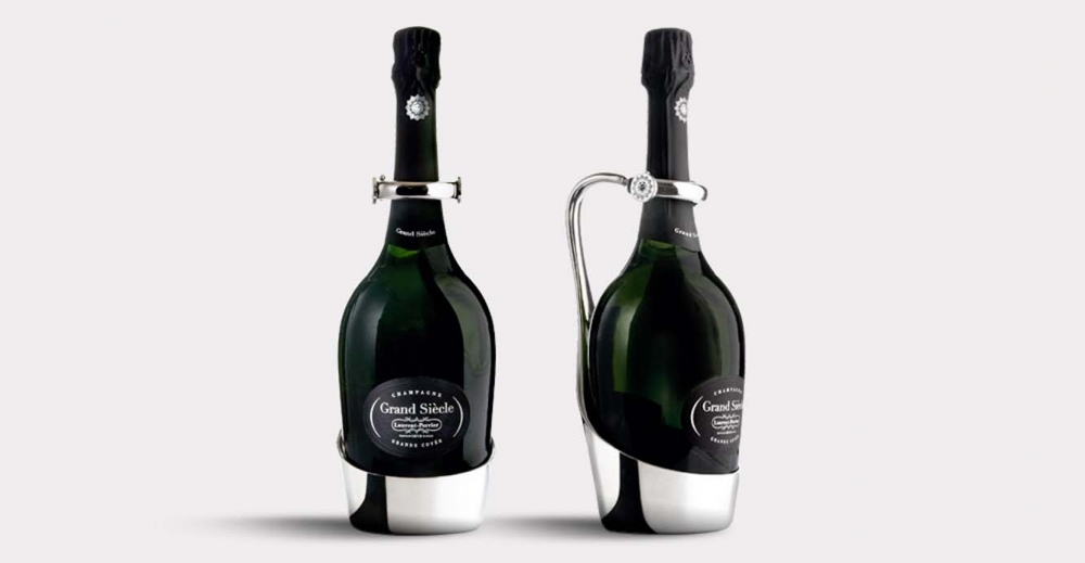 Product Package Design for Laurent Perrier grand siecle champagne grand cuvee two bottles