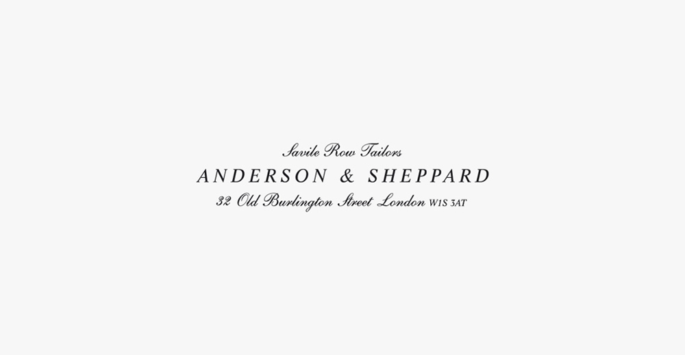 Brand Visual Advertising for Anderson & Sheppard