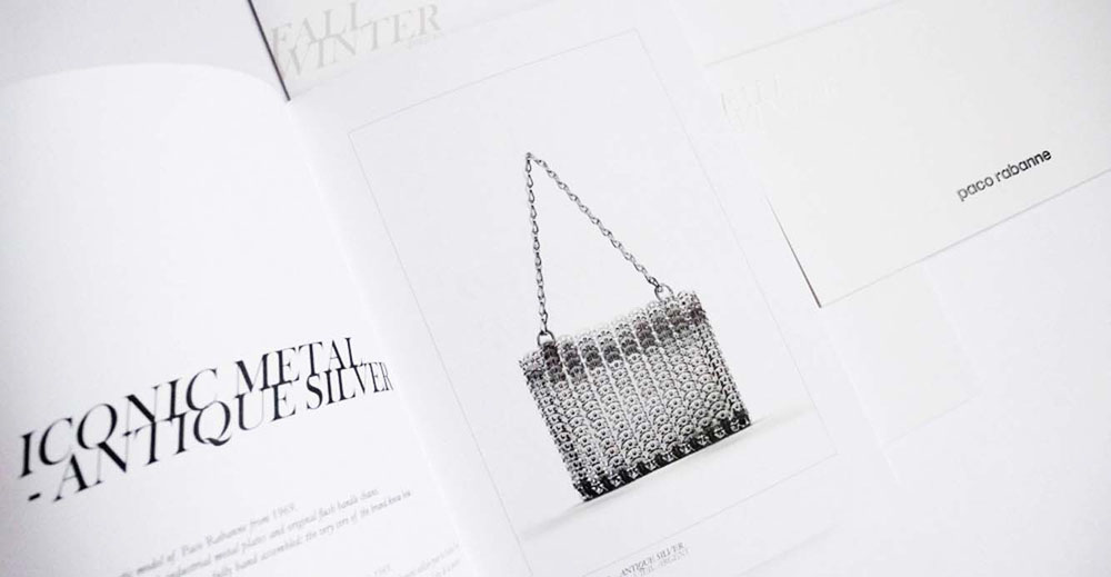 Portfolio brand book for Paco Rabanne Fall/Winter collection 2013
