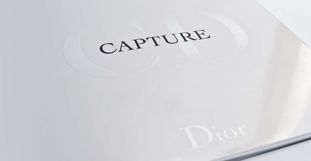 Portfolio book design for Christian Dior Dior skincare capture totale
