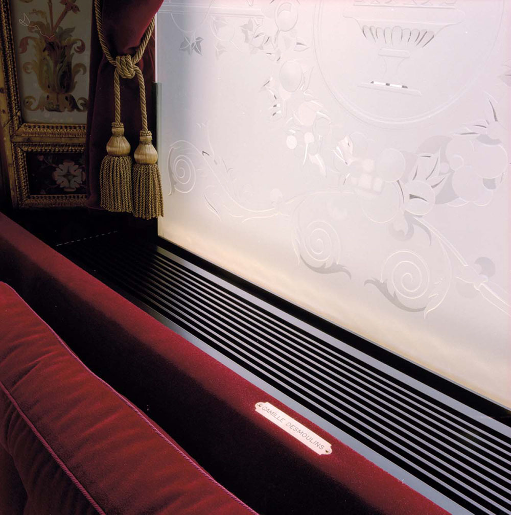 Interior Design for Restuarant Vefour window banquette